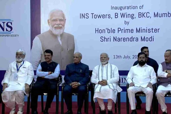 PM Modi Inaugurates INS Towers, Advocates Media’s Role in National Progress